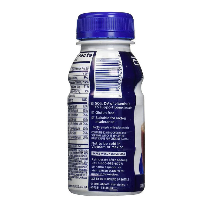 Ensure Chocolate Nutritional Suplement 6 Units / 237 mL / 8 oz -169019 ebuystt