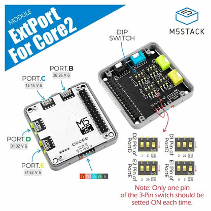 Extension Port Module for Core2 - m5stack-store