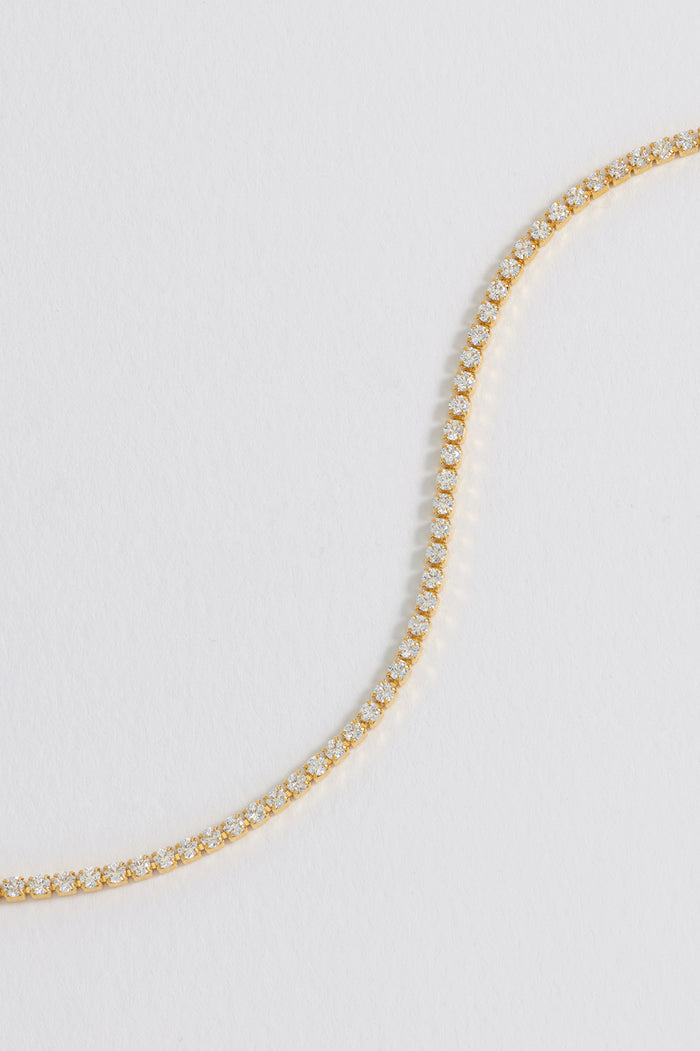 Fine CZ Tennis Bracelet