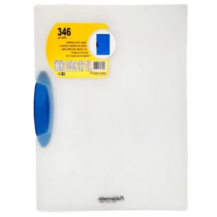 Foldermate A4 Swing Clip File, White - 4718724347009 Pie's Variety Store