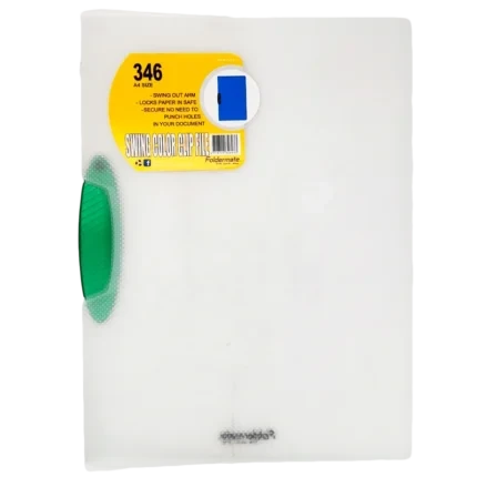 Foldermate A4 Swing Clip File, White - 4718724347009 Pie's Variety Store