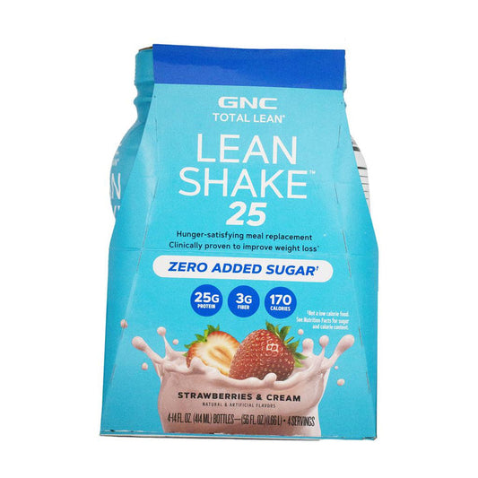 GNC Strawberry &amp; Cream Protein Shake 4 Units / 414 mL / 14 oz -471228 ebuystt