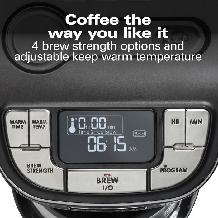 HAMILTON BEACH PROFESSIONAL 49500 Programmable 12 Cup Coffee Maker - Refurbished with Home Essentials warranty