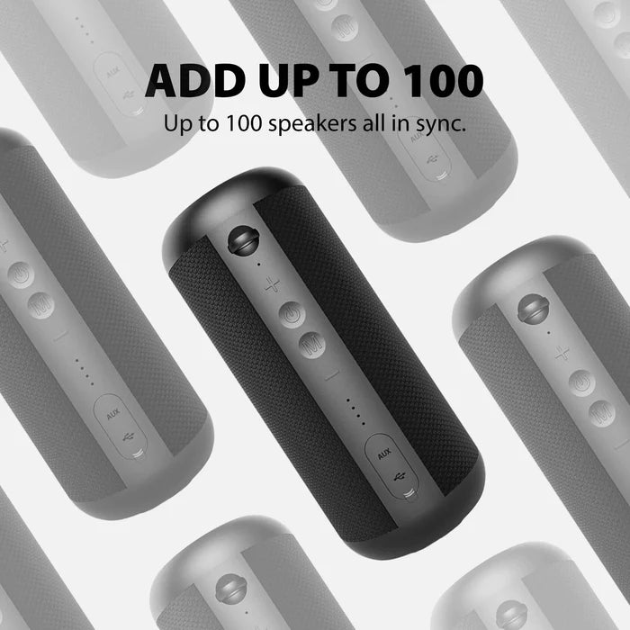 Harmony Wireless Multiroom Audio System for TV, Cafés, and Restaurants, expands to 100 Harmony speakers, all in sync, with low-latency audio.
