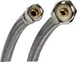 Heavy Duty, Stainless Steel, Corrugated Water Flex Connector, 3/8" x 1/2" x 24" - EZF015 MEGA