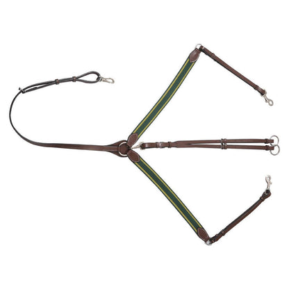 Henri de Rivel Pro Elastic Breastplate Martingale with Running Attachment