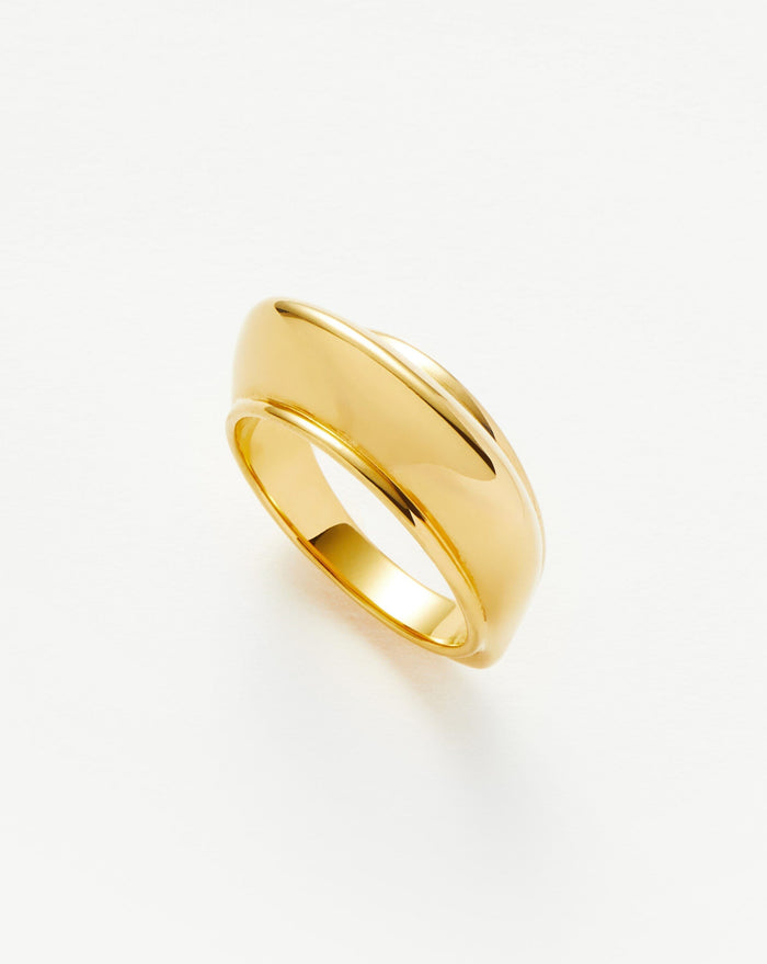 Hera Dome Stacking Ring | 18ct Gold Vermeil Rings Missoma