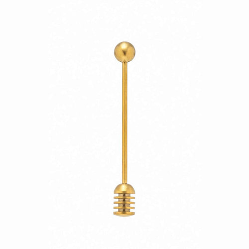 Stainless steel honey dipper