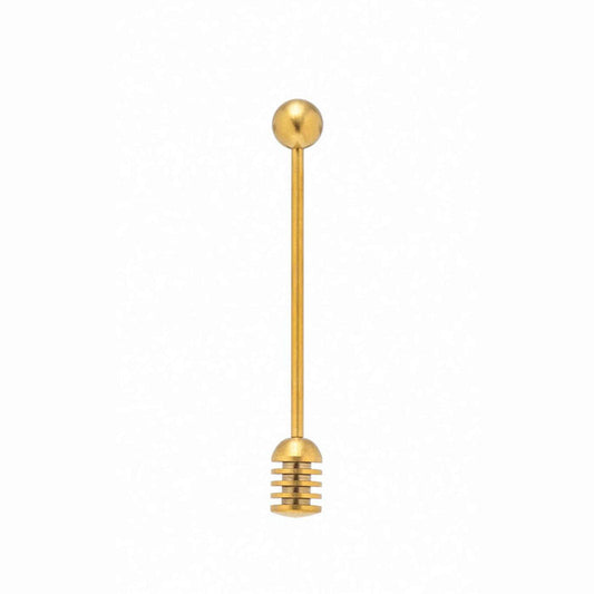 Stainless steel honey dipper