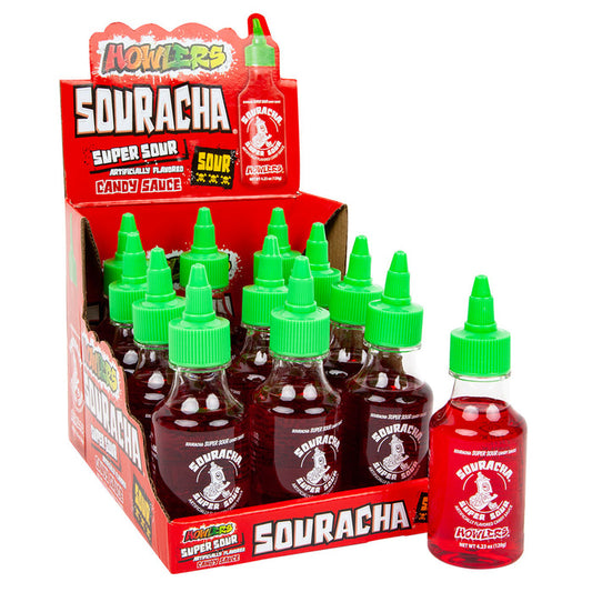 Howlers Souracha Candy Bottles - 24 Count