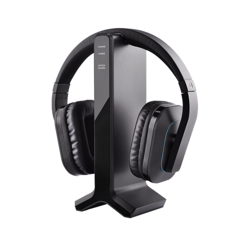 HT280 Wireless TV headphones, high volume setting, transmitter charging dock, ideal for the seniors and hearing impaired
