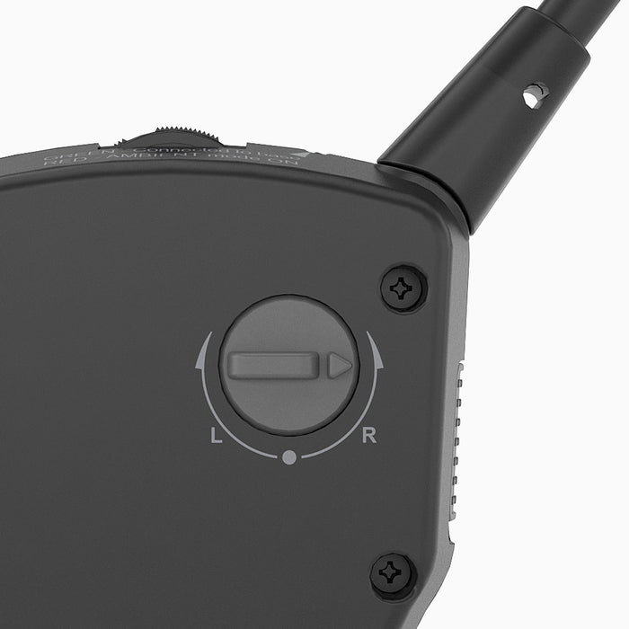 HT381 Wireless Sound Amplifying Headphones for TV with 2.4GHz connection, senior-friendly volume L/R balance adjustment.
