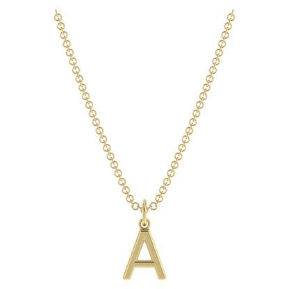 Initial Letter Charm  (Silver or Gold Plated)
