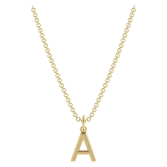 Initial Letter Charm  (Silver or Gold Plated)