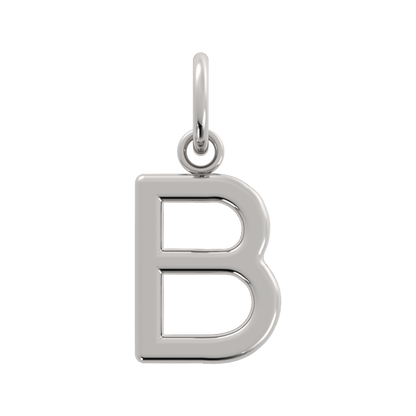 Initial Letter Charm  (Silver or Gold Plated)