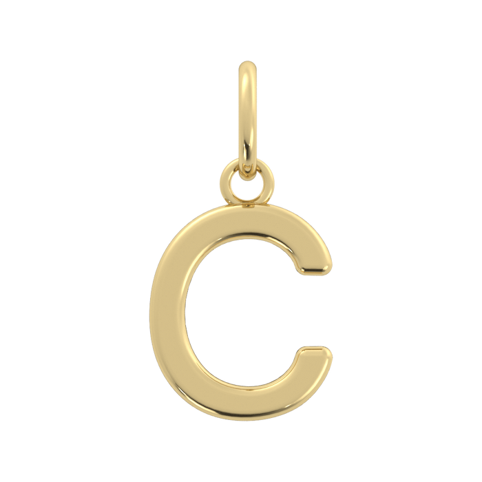 14k Yellow Gold / C