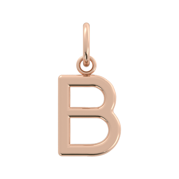 14k Rose Gold / B