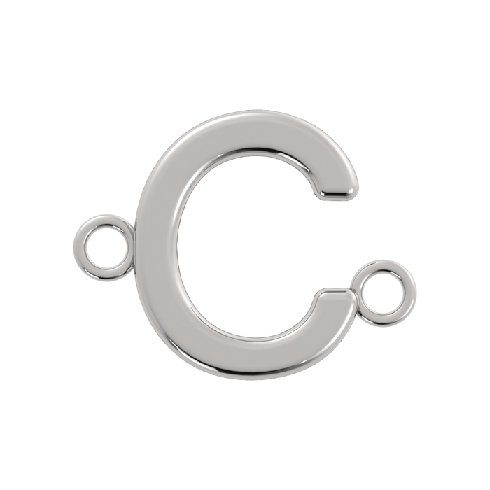 Initial Letter Connector  (Silver or Gold Plated)