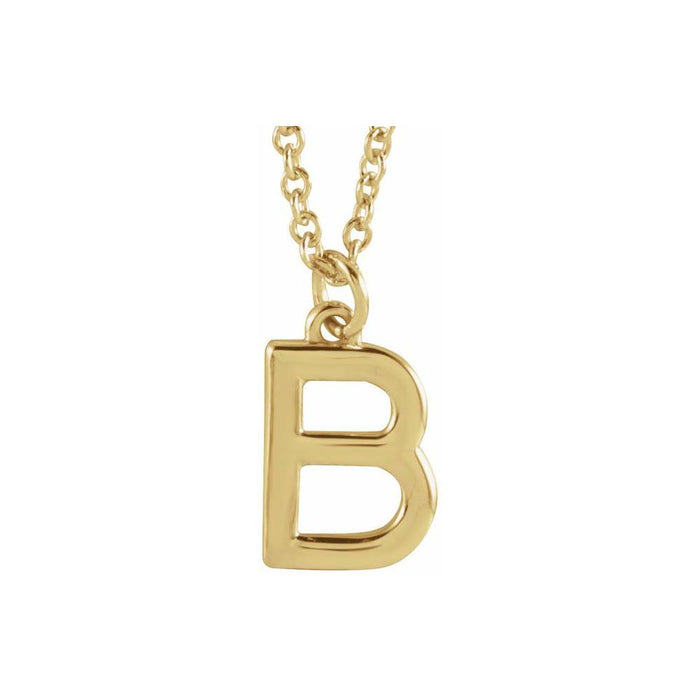 14k yellow gold / B