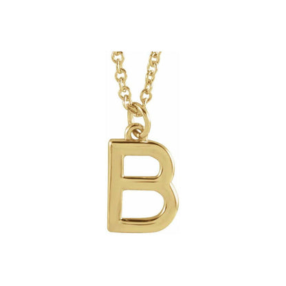 14k yellow gold / B