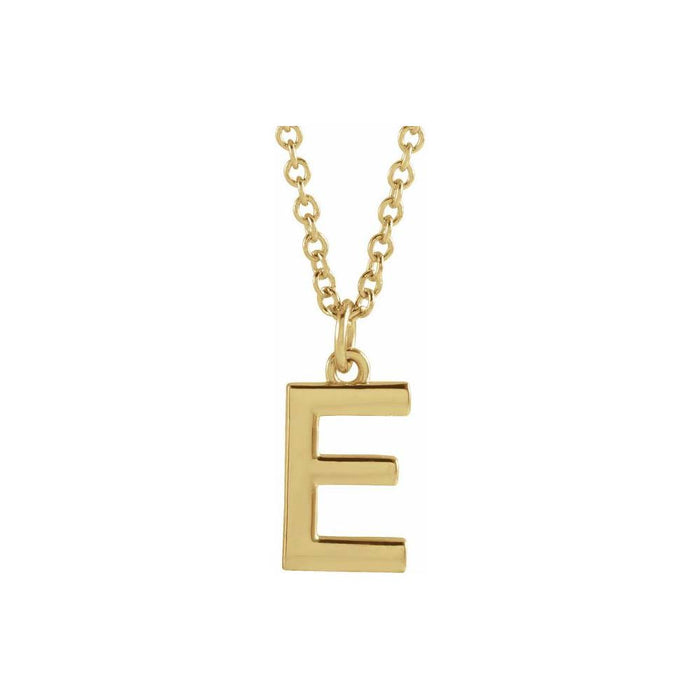 14k yellow gold / E