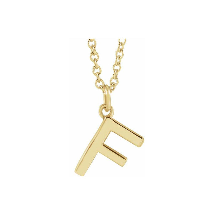 14k yellow gold / F