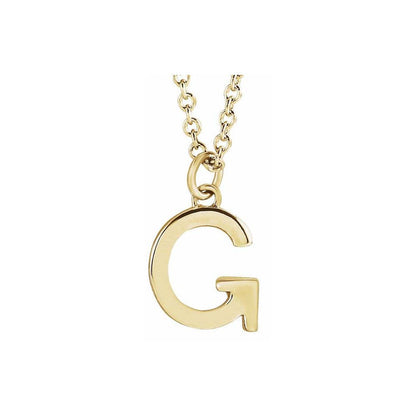 14k yellow gold / G