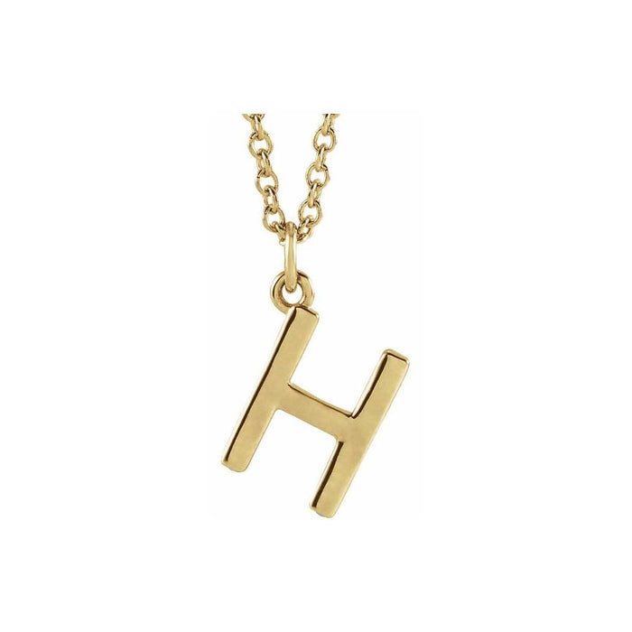 14k yellow gold / H
