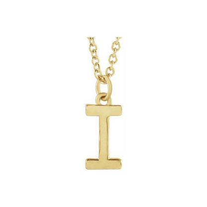 14k yellow gold / I