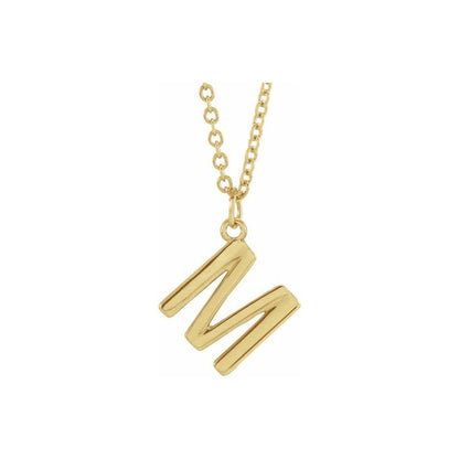 14k yellow gold / M