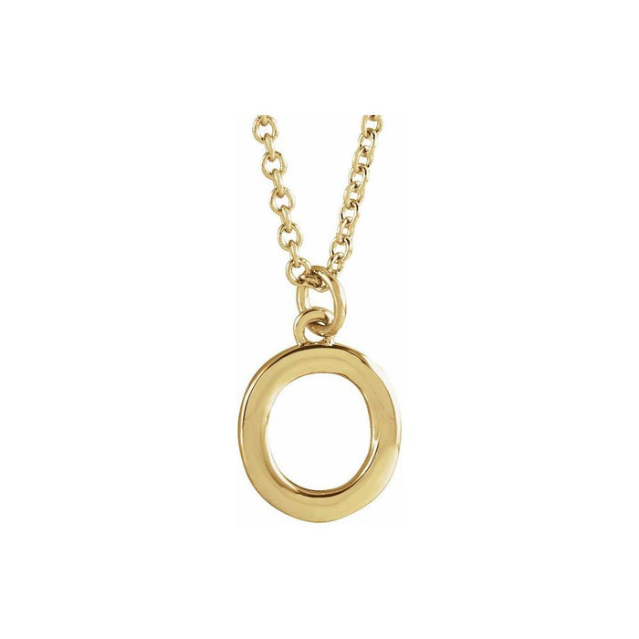 14k yellow gold / O