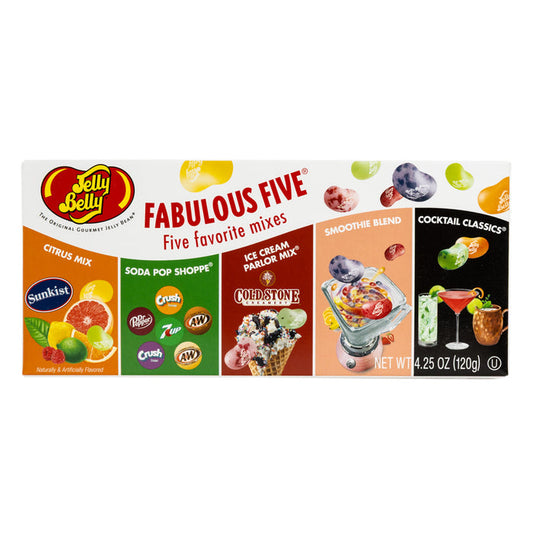 Jelly Belly Fabulous Five Jelly Beans Gift Box - 12 Count