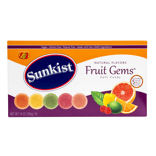 Jelly Belly Sunkist Fruit Gems Gift Box - 12 Count
