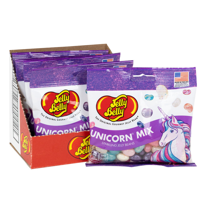 Jelly Belly Unicorn Mix Jelly Beans Peg Bag - 12 Count