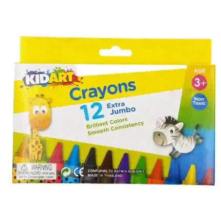 KidArt Brilliant Colour, Smooth Consistancy Crayons (24 Pack) - 8851934730080 Pie's Variety Store