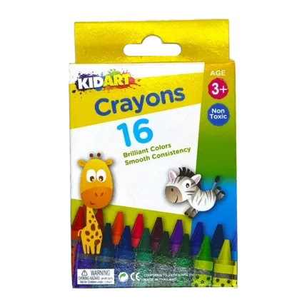 KidArt Brilliant Colour, Smooth Consistancy Crayons (24 Pack) - 8851934730080 Pie's Variety Store