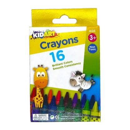 KidArt Brilliant Colour, Smooth Consistancy Crayons (24 Pack) - 8851934730080 Pie's Variety Store