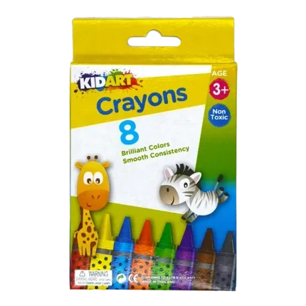KidArt Brilliant Colour, Smooth Consistancy Crayons (24 Pack) - 8851934730080 Pie's Variety Store