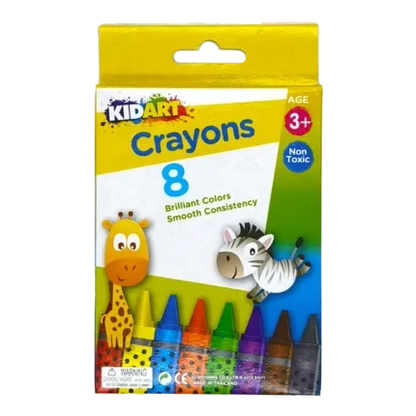 KidArt Brilliant Colour, Smooth Consistancy Crayons (24 Pack) - 8851934730080 Pie's Variety Store