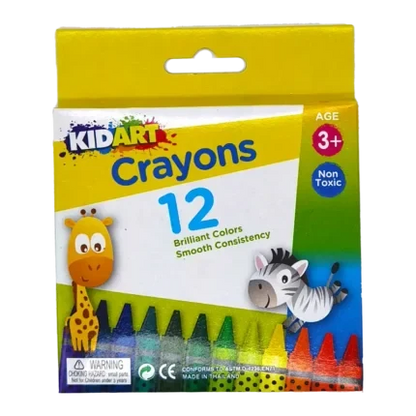 KidArt Brilliant Colour, Smooth Consistancy Crayons (24 Pack) - 8851934730080 Pie's Variety Store