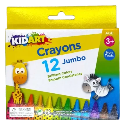 KidArt Brilliant Colour, Smooth Consistancy Crayons (24 Pack) - 8851934730080 Pie's Variety Store