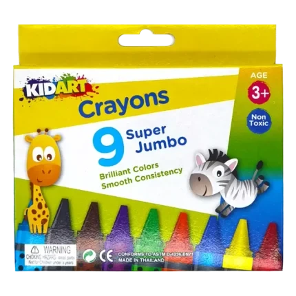 KidArt Brilliant Colour, Smooth Consistancy Crayons (24 Pack) - 8851934730080 Pie's Variety Store