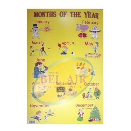 LEARNING CHARTS, EDUCATIONAL CHARTS WITH A VARIETY OF TOPICS AND VIBRANT COLOURS - 80396803438 Pie's Variety Store