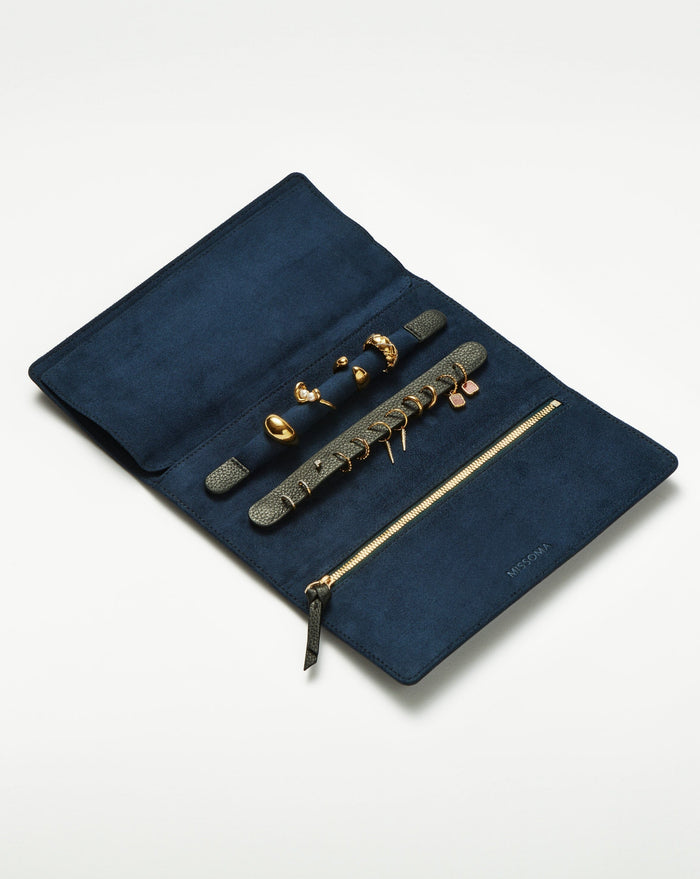 Leather Jewellery Roll | Onyx Black Accessories Missoma