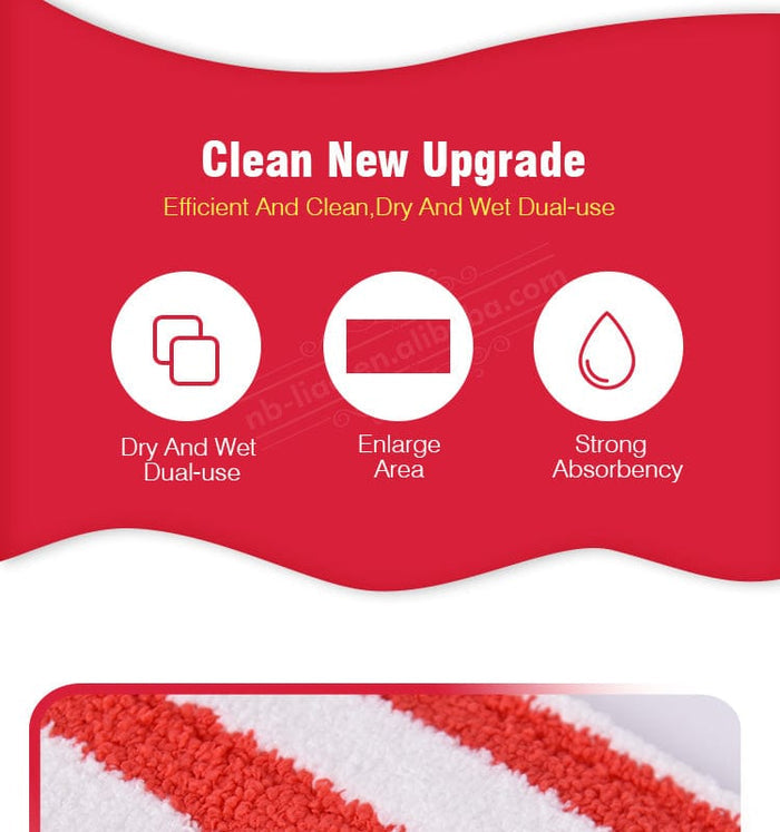 LIAO MICROFIBER SPRAY FLAT MOP REFILL 15.75 inches (40cm) FOR A130035 & A130036- R130002 MEGA