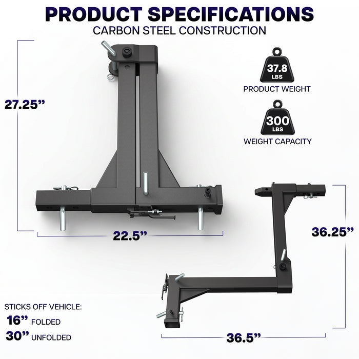 Life Finds by VIVO Heavy Duty Universal Truck Swing Hitch