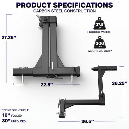 Life Finds by VIVO Heavy Duty Universal Truck Swing Hitch