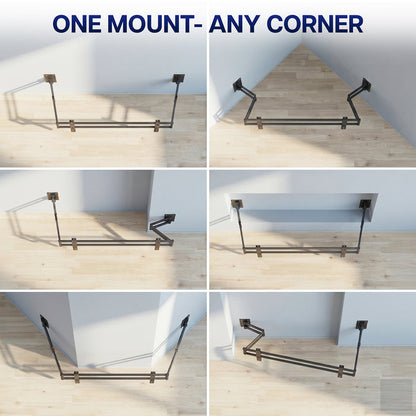 Low Profile Corner Large TV Wall Mount - 75" to 120" Screens
