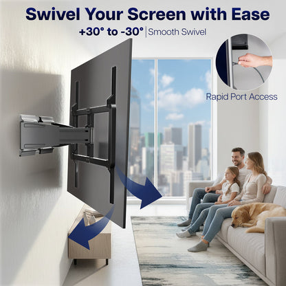 Low Profile Telescoping TV Wall Mount - 46" to 100" Screens