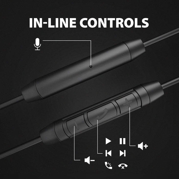 Lullaby E20 Wired Sleep Headphones for Side Sleepers, in-line controls for music, calls, volume, and track control